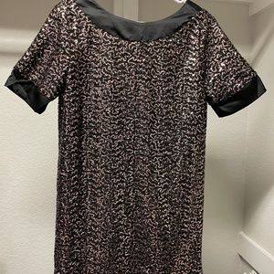 Tied Backless Sequin Dress